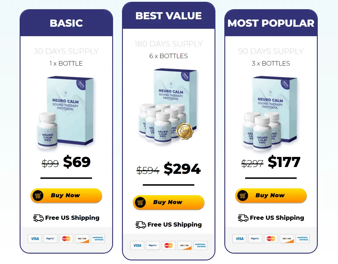 NeuroCalm Pro pricing